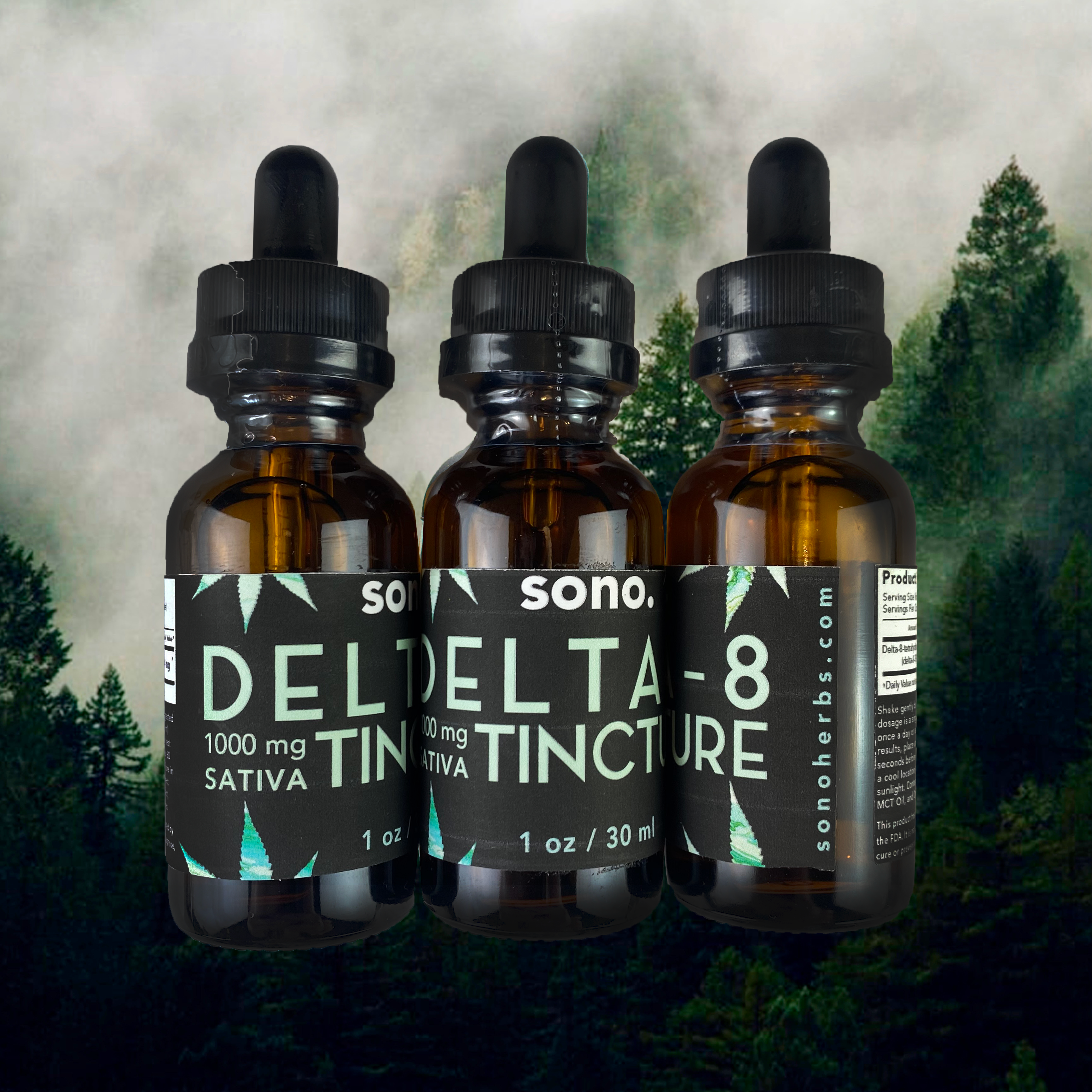 Delta 8 Tincture | 1000 mg Delta 8 THC | Indica or Sativa